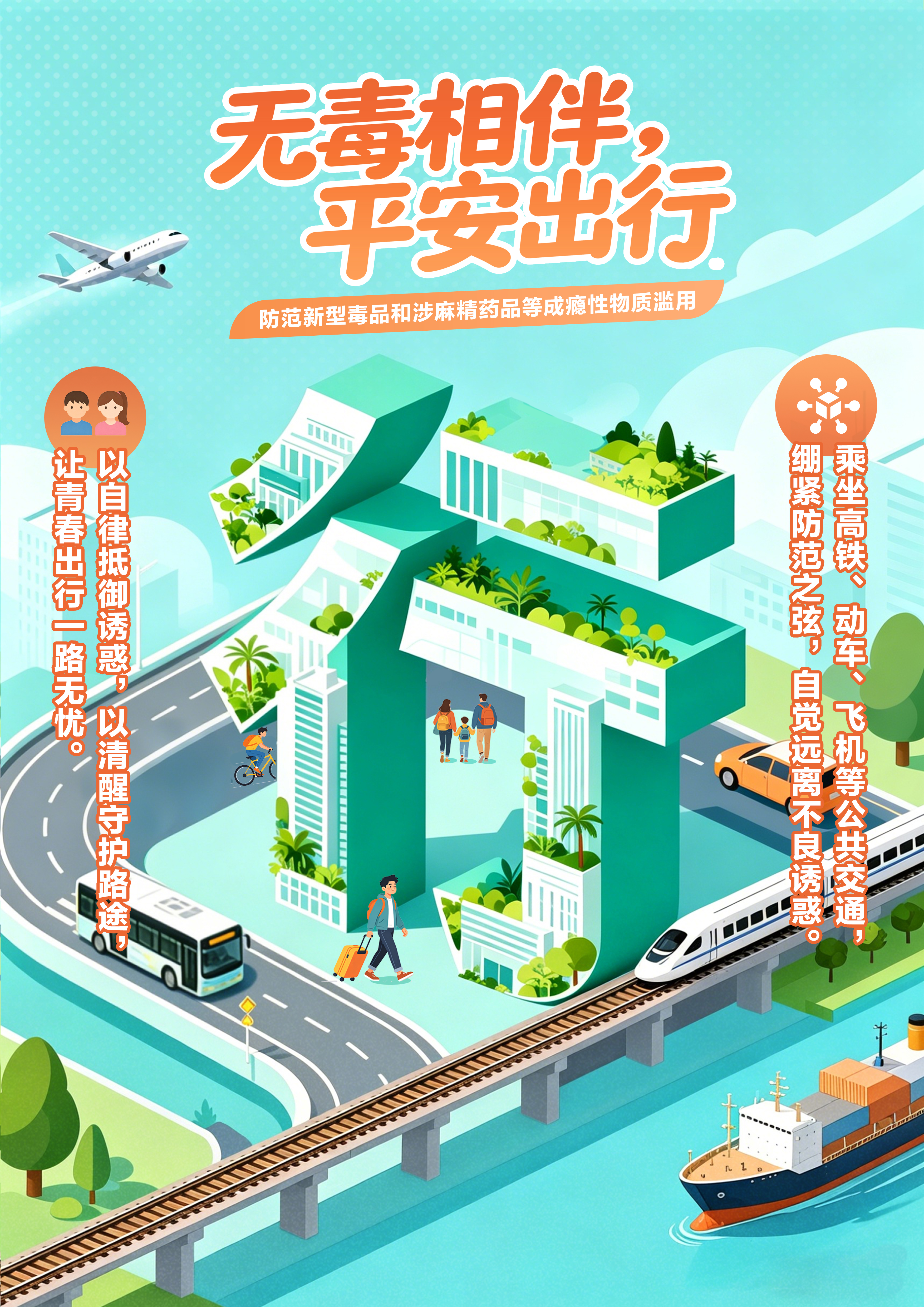 “医食住行”,护航青春(防范青少年药物滥用海报)-行.jpg